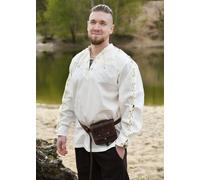 Battle-Merchant Medioevo Camicia Corvin Con Allacciatura, Natura