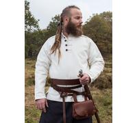 Battle-Merchant Camicia Medievale Fissa Wille, Foderata, Naturale