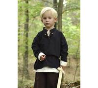 Battle-Merchant Camicia Medioevale Per Bambini Colin, Nero