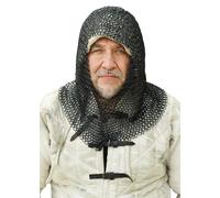 Battle-Merchant Cappuccio, non rivettato, taglio a V, ID9 mm, brunito LARP medievale vichingo