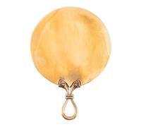 Battle Merchant Celtico, in Ottone - Piccolo Specchio da Bagno Specchio a Mano Tasche Specchio Medioevo Vichingo Larp