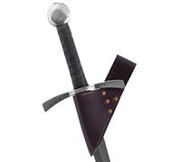 Battle Merchant, cintura con supporto per spada, in pelle, disponibile in diversi colori, il titolare della carta deve essere il proprietario della spada, marrone