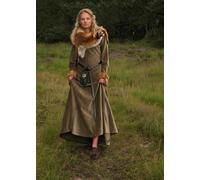 Battle-Merchant Cotehardie Isabell In Velluto Verde, Abito Medievale Donna