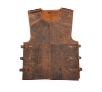 Battle-Merchant Fettleder Pettorale Sindri, Marrone - Armatura In Pelle
