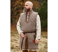 Battle-Merchant Gambo D senza Maniche Con Dettagli Fatti A Mano, Marrone