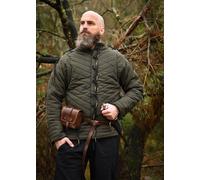 Battle-Merchant Gilet Con Maniche, Verde Oliva Scuro - Nero