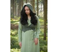 Battle-Merchant Gilet Da Donna Fantasy Con Cappuccio Nalen Oliva Scuro