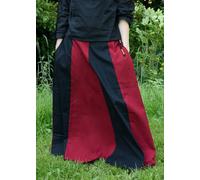 Battle-Merchant Gonna Medievale Larga, Nero/Rosso, Wikinger