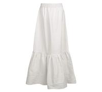 Battle-Merchant Gonna/Sottoveste Medievale Lunga in Cotone - Ideale per Costume Medievale o Vichingo e Giochi di Ruolo dal Vivo (Larp) - Bianco Sporco - S/M