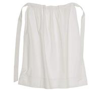 Battle-Merchant - Grembiule medievale lungo da donna - cotone - ideale per costumi medievali o vichinghi, giochi di ruolo dal vivo (LARP) - taglia unica - bianco sporco - lunghezza 80 cm