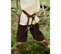 Battle-Merchant Larghezza Medievale Pantalone per Bambini Thore, Braun