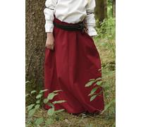 Battle-Merchant Gonna Medievale Lucia per Bambine - in Cotone - Costume Vichingo - Rosso - 4-5 Anni