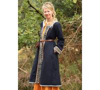 Battle-Merchant Mantello Vikinghe Ella Ricamato Blu scuro Medioevo LARP