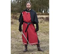 Battle-Merchant Medioevo Tunica Eckhart, Rosso/Naturale