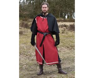 Battle-Merchant Medioevo Tunica Eckhart, Rosso/Naturale