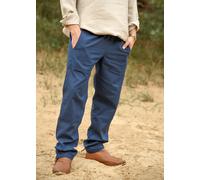 Battle-Merchant Semplice Mittelalter-Hose Hagen, Blu Medioevo Vichingo Grv
