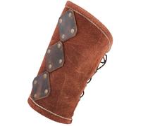 Battle-Merchant Parabraccia Vidar Scamosciato Braun Grv Cosplay Paio Maniche