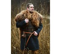 Battle-Merchant Spalletta Di Pelliccia, Mantello Di Pelliccia Berserker Marrone