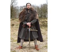 Battle-Merchant Medioevo Kragelund Tunica Askur , Maniche Lunghe, Verde Oliva