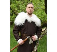 Battle-Merchant Tunica Medievale Semplice Gunther, Maniche Lunghe, Marrone