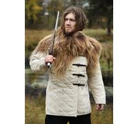 Battle-Merchant Vichingo Schulterfell Nordlandschnucken Braun Medioevo Costume