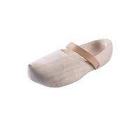Battle-Merchant - Zoccoli in Legno con Cinturino in Pelle - Taglie 27-47 - Uomo, Donna, Bambino - Beige - 31 EU