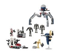 LEGO STAR WARS 75372 BATTLE PACK CLONE TROOPER E BATTLE DROID CON VEICOLO GIOCATTOLO SPEEDER BIKE, IDEA REGALO BAMBINI 7+ ANNI