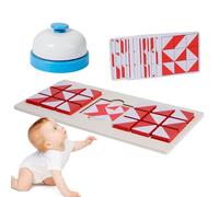Battle Puzzle Board Game - Wood 29.7x14.5x0.6cm | Toy For , STEM Educational Building Blocks | Fun Hand-Eye Coordination Game For Kids 2+ Years, Gift For Learning And Play