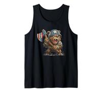 Battle Ready Bear Costume con Ascia per Gli Amanti degli orsi Canotta
