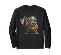 Battle Ready Bear Costume con Ascia per Gli Amanti degli orsi Maglia a Manica