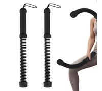 Battle Ropes - Set di 2 corde da salto per uomo | Corda in filo d'acciaio per uomini e donne | Dispositivo di allenamento per la casa, l'ufficio e lo studio, maniglie antiscivolo