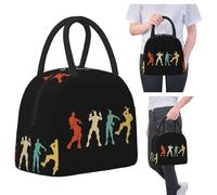 Battle Royale Victory Dance Cool Justice Dance Fortnite Sacchetto per Il Pranzo Isolato Refrigeratore Scatola Termica per Alimenti Tote Scatole per Il Pranzo a Tenuta stagna