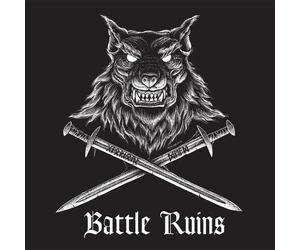 BATTLE RUINS - GLORIOUS DEAD BLACK/WHITE SWIRL VINYL - Vinyl Record - K72z