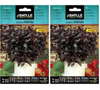 Battle - Semi Aromatici Basilico Viola (Semi - 30Cm) (Confezione da 2)