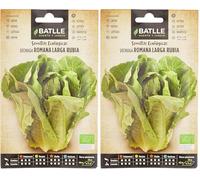 Battle - Semi Ecologici Lattuga Romana Bionda (400 Semi - Bio) (Confezione da 2)