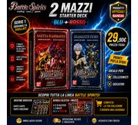 Battle Spirits Starter Deck x2 Sigillati (Blu + Rosso) Serie 1 Bandai Rari ITA