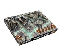 Battle Systems Fantasy Dungeon Terrain Ravenskeep Canali Terreno Paesaggio coinvolgente per D&D DND Maladum Pathfinder RPG Cartone resistente a colori stampato su entrambi i lati