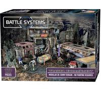 Battle Systems - Terreno fantascientifico modulare 3D - Per miniature 28-35 mm - Non richiede pittura - Alieni 40K Wargame - (Trader Encampment)