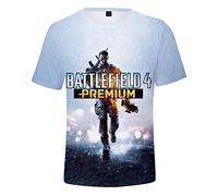 Battlefield 2042 Magliette Uomo, Grafiche Magliette Girocollo T-Shirt Unisex Stile 3D, Tshirt Donna Manica Corta