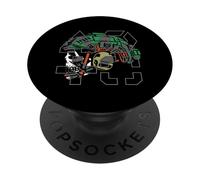 Battlefield Class Skull Army Camo Symbol Game Design BF6 PopSockets PopGrip Adesivo