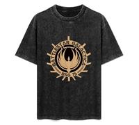 Battlestar Galactica BSG Distressed Badge Vintage Short Sleeve Men Women T-Shirts Washed Cotton Size S