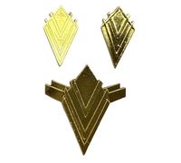 Battlestar Galactica BSG Junior Flight Wings e Captain Rank Pins Set Autentica Sci-Fi Insignia Replica Cosplay