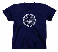 Battlestar Galactica Fan T-Shirt Kampfstern BSG Logo What The Frak Zylon Cylon