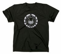 Battlestar Galactica Fan T-Shirt Kampfstern BSG Logo What The Frak Zylon Cylon