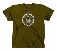 Battlestar Galactica Fan T-Shirt Kampfstern BSG Logo What The Frak Zylon Cylon