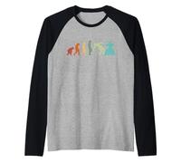 Battojutsu Iaido Aikido Ju-Jutsu Kendo Evolution Kenjutsu Maglia con Maniche Raglan