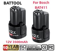 BATTOOL Batteria agli ioni di litio da 3500 mAh per Bosch BAT411 12V, compatibile con BAT412A BAT413A D-70745GOP 2607336013 2607336014 PS20-2