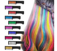 BATTOP 10PCS Capelli Gesso,Capelli Temporanea Gesso,Regali per Ragazze Adatto a Bambini, Adulti e Giochi di Ruolo Fai-da-te