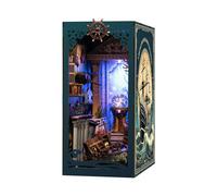 BATTREVO Kit fai da te in legno Book Nook - Enigma sul fondo del mare - con luce LED, Kit Book Nook per adulti, Decorazione per libreria, Angolo libri, Regali di Natale e compleanno，DIY Holz Book Nook