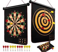 BATURU Bersaglio magnetico per freccette per bambini dai 4 anni in su, con 12 freccette sicure, regalo per ragazzi per compleanno e Natale, giochi per interni ed esterni